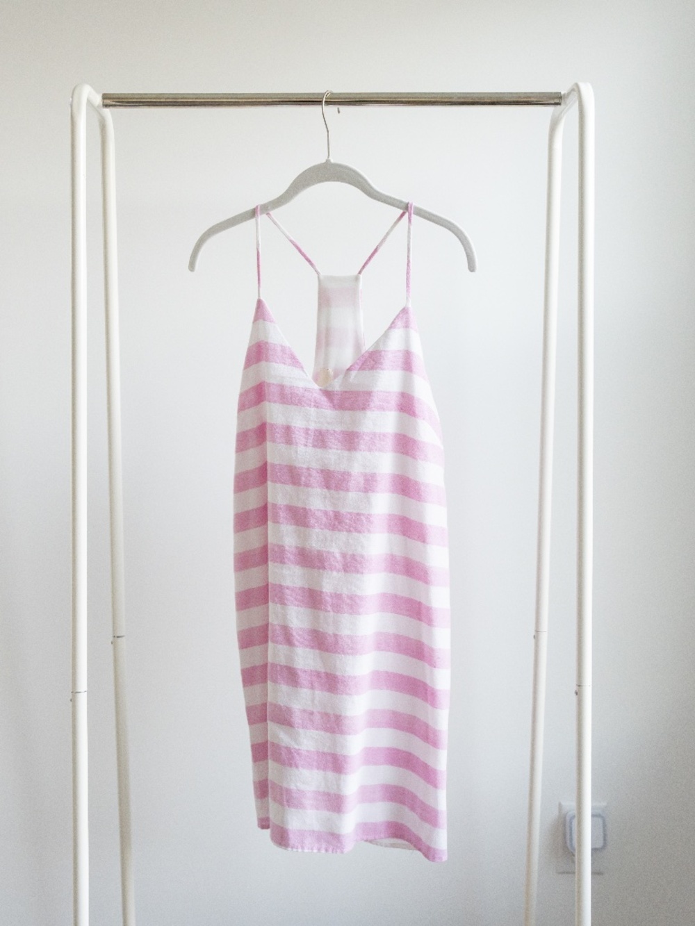 Style Rack Pink and White Stripe Mini Dress